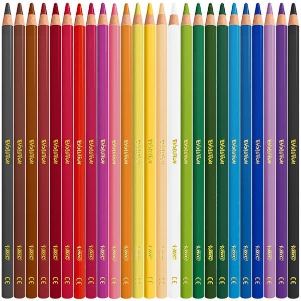 Kit Escolar Poder das Cores com Lápis de Cor, Giz de Cera, Canetinhas Hidrográficas e Lápis Preto, 971228, BIC - CX 62 UN