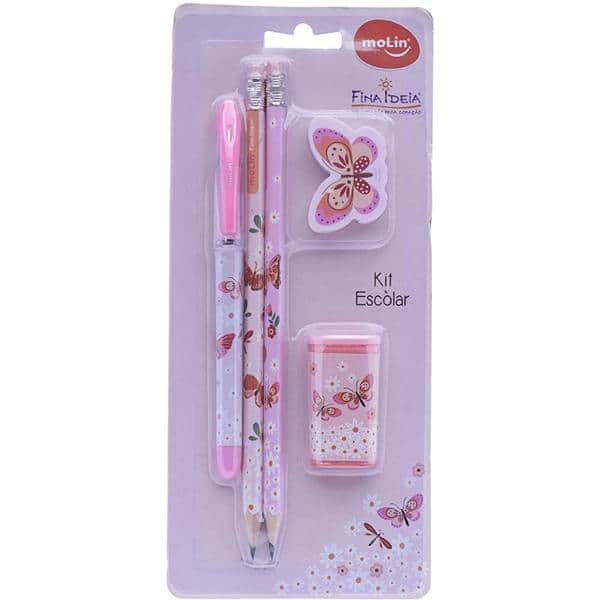 Kit escolar Borboletas, 30910 Molin - BT 5 UN