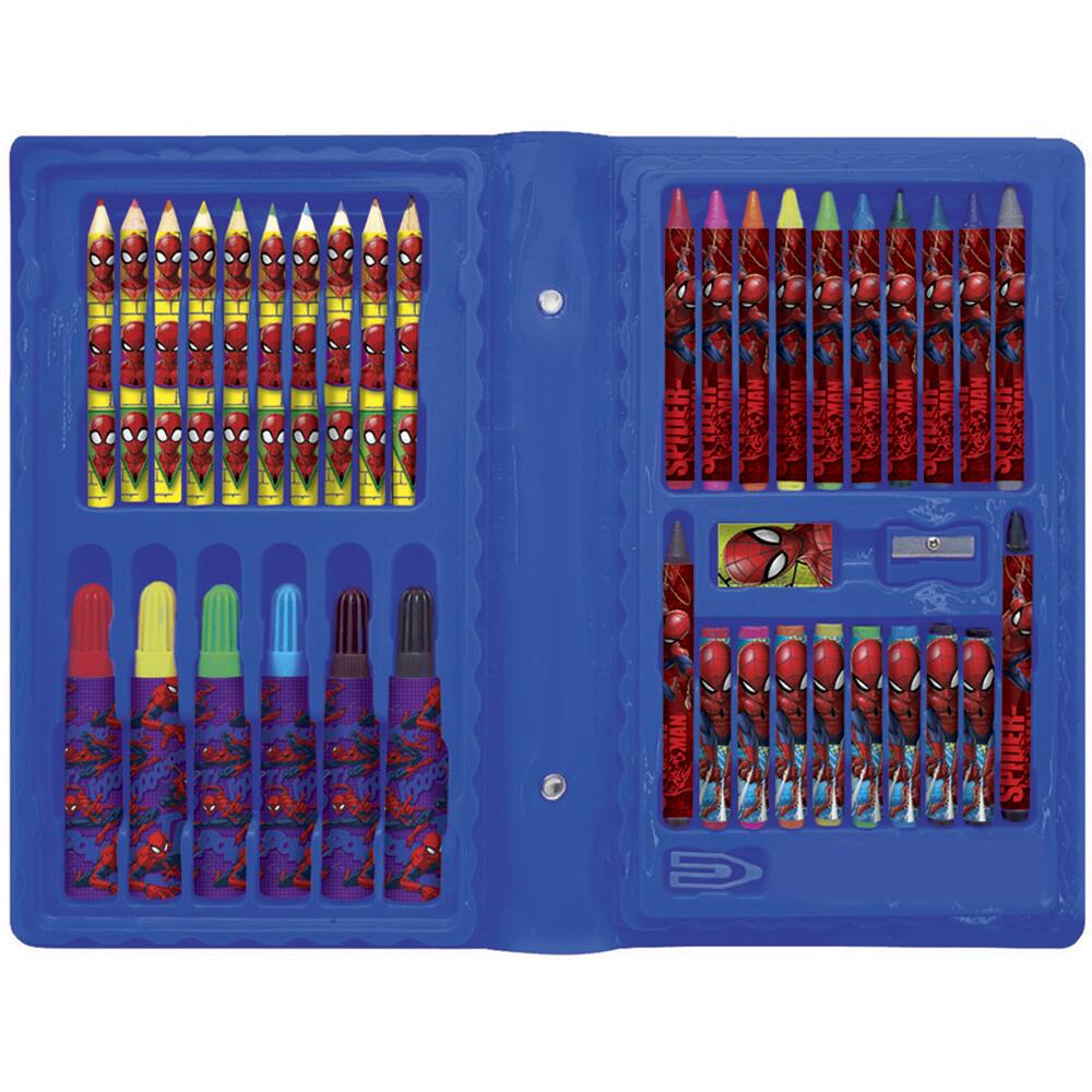 Kit de Colorir Homem Aranha Mochilinha Tinta Pincel