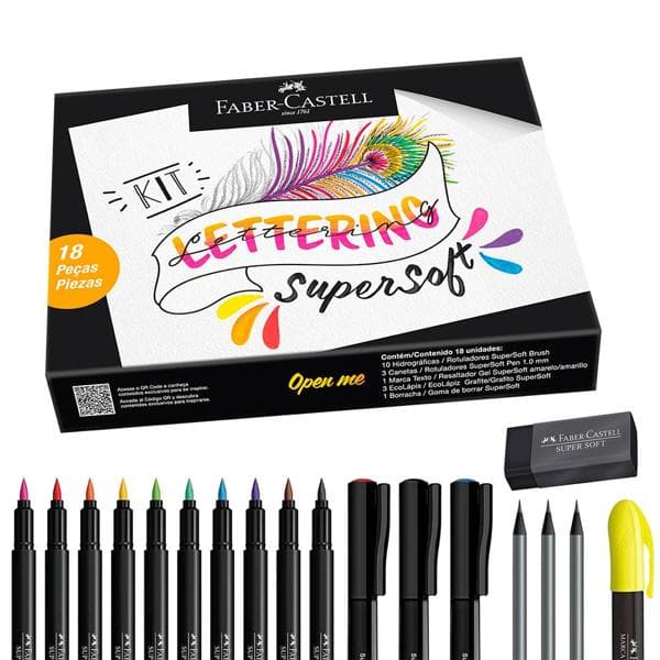 Kit Lettering SuperSoft Faber-Castell PT 1 UN