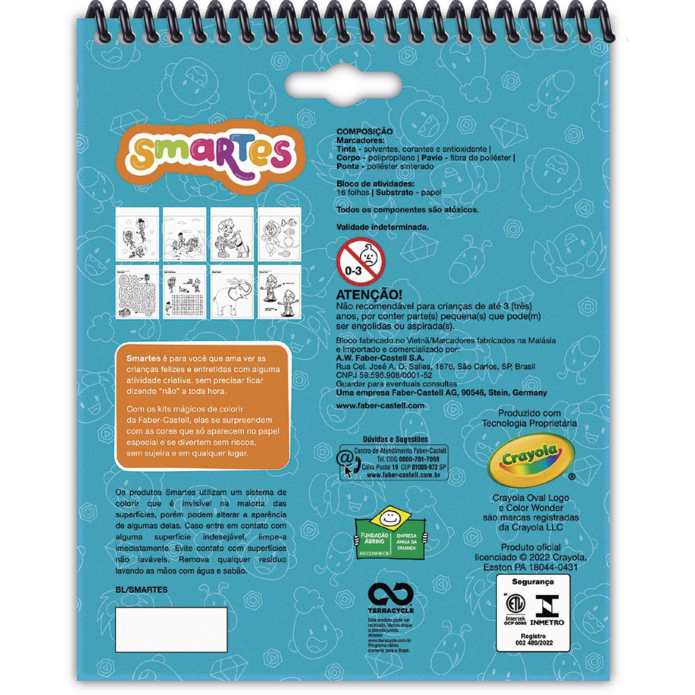 Kit de Colorir Smartes Princesas com Canetinhas Mágicas, Faber