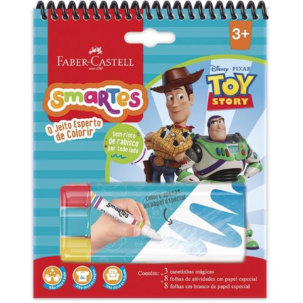 Bloco para colorir Smartes Toy Story com Canetinhas Mágicas, Faber-Castell - PT 1 UN
