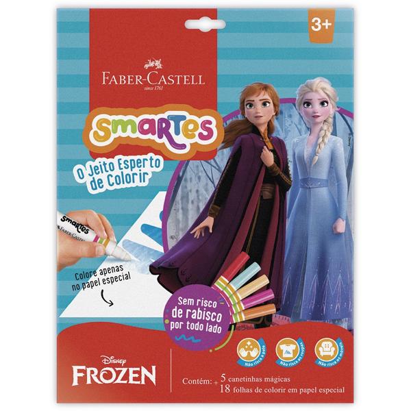 Kit de Colorir Smartes Frozen com Canetinhas Mágicas, Faber-Castell - PT 1 UN Kit de Colorir Smartes Frozen com Canetinhas Mágicas, Faber-Castell - PT 1 UN