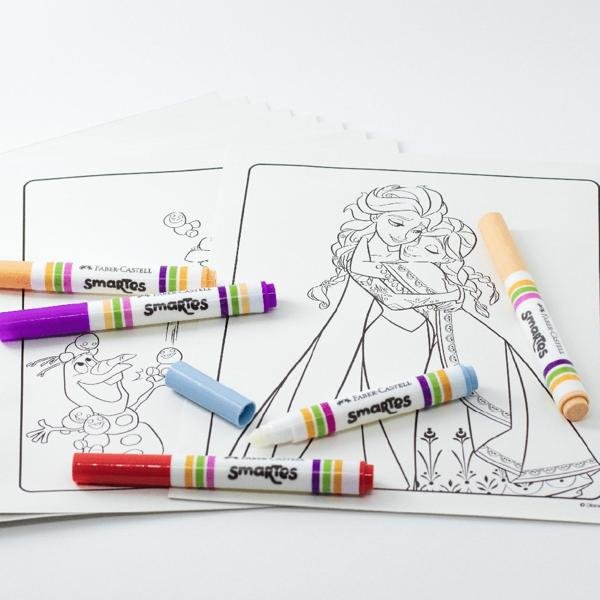 Kit de Colorir Smartes Frozen com Canetinhas Mágicas, Faber-Castell - PT 1 UN