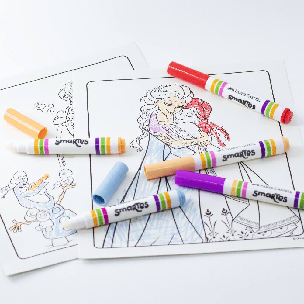 Kit de Colorir Smartes Princesas com Canetinhas Mágicas, Faber