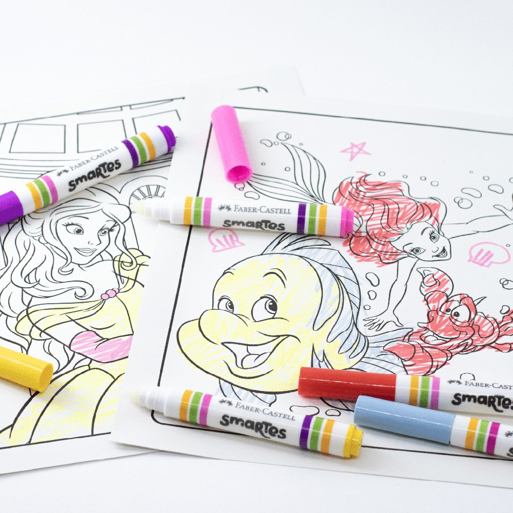 Kit de Colorir Smartes Princesas com Canetinhas Mágicas, Faber