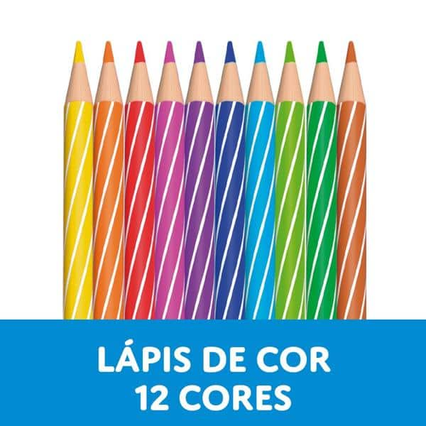 Kit escolar Spiro Azul, com 4 itens, 46.3724, Cis - ET 4 UN