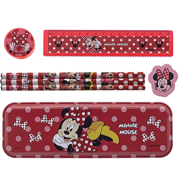 Conjunto escrita Face Minnie Disney, 22437, Molin - BT 7 UN