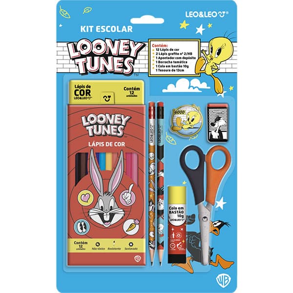 Kit Escolar Looney Tunes, 71620, Leonora - KT 1 UN