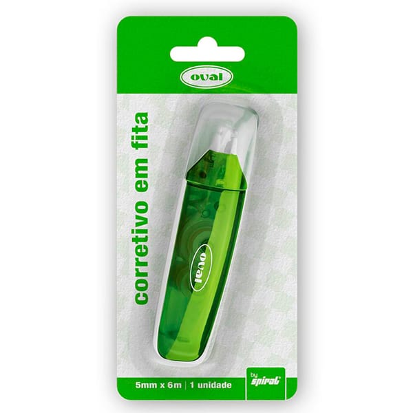 Corretivo em fita 5mmx6m, 809, Oval - BT 1 UN