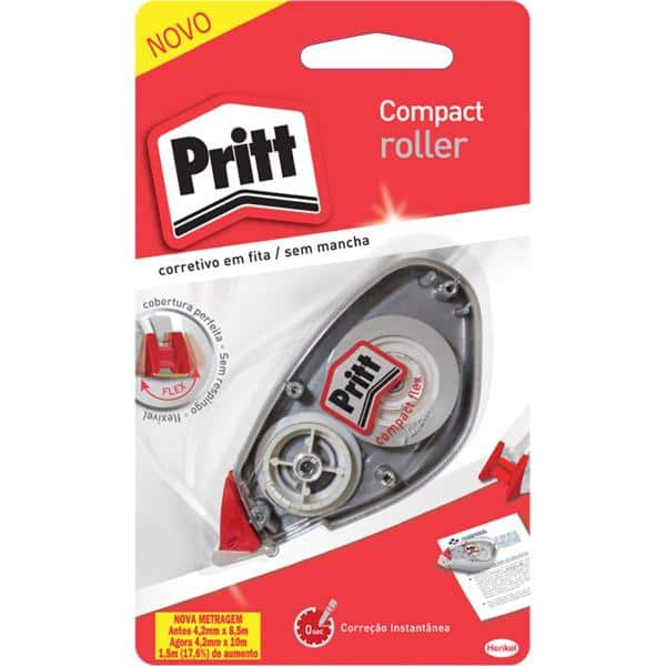 Corretivo em fita 4,2mmx10m compact Pritt 1905652 Henkel BT 1 UN