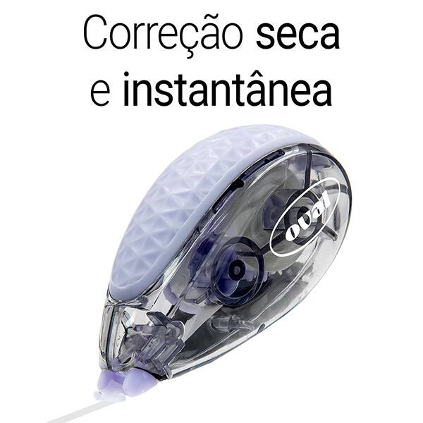 Corretivo em fita 5mm x 6m, Lilás Pastel, B831, Oval - BT 1 UN