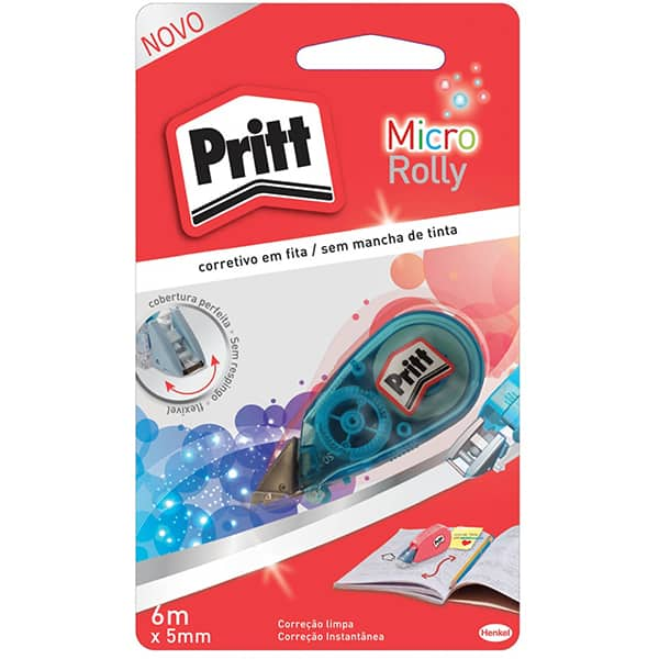 Corretivo em fita 5mmx6m micro rolly Pritt 1905653 Henkel PT 1 UN