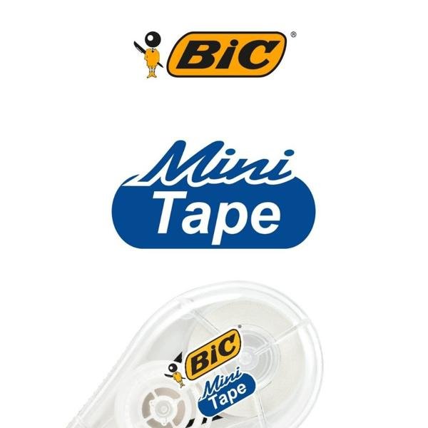 Corretivo em Fita Mini Tape BIC, Fita de 6 Metros, Compacto, Correção Instantânea, 929987 - BT 1 UN