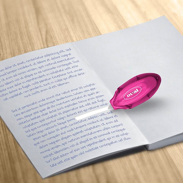 Corretivo em fita 5mm x 6m, Pink, 727, Oval - BT 1 UN