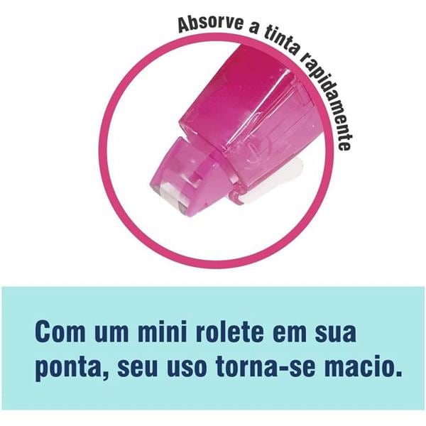 Corretivo em fita, 5mmx6m Rosa, com refil, SM/ZTP205R, Pentel - BT 1 UN