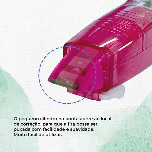 Corretivo em fita, 5mmx6m Verde, com refil, SM/ZTP205R, Pentel - BT 1 UN