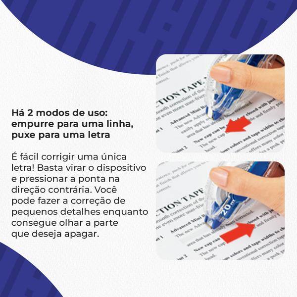 Corretivo em fita longa, 5mm x 20m, SM/ZTP305C, Pentel - BT 1 UN