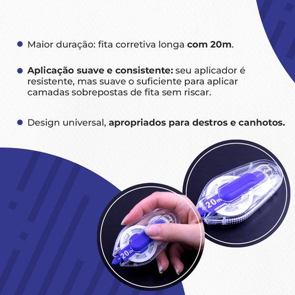 Corretivo em fita longa, 5mm x 20m, SM/ZTP305C, Pentel - BT 1 UN