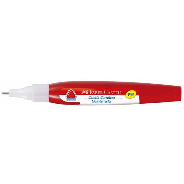 Caneta Corretiva, 9ml, Faber-Castell - CX 12 UN