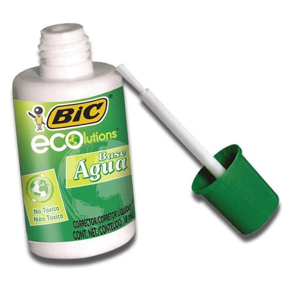 Corretivo Líquido Escolar BIC ECOlutions, 18ml À Base de Água, Fácil Aplicação, 930761 - BT 1 UN