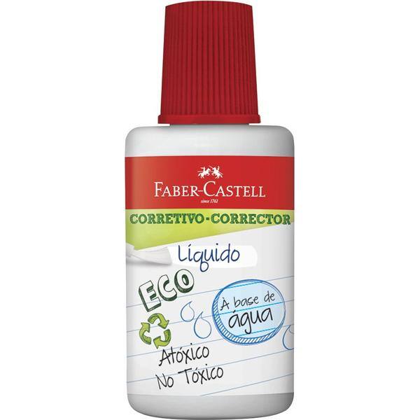 Corretivo Líquido Eco, Caixa Com 12 Unidades, Faber-Castell - CX 1 UN