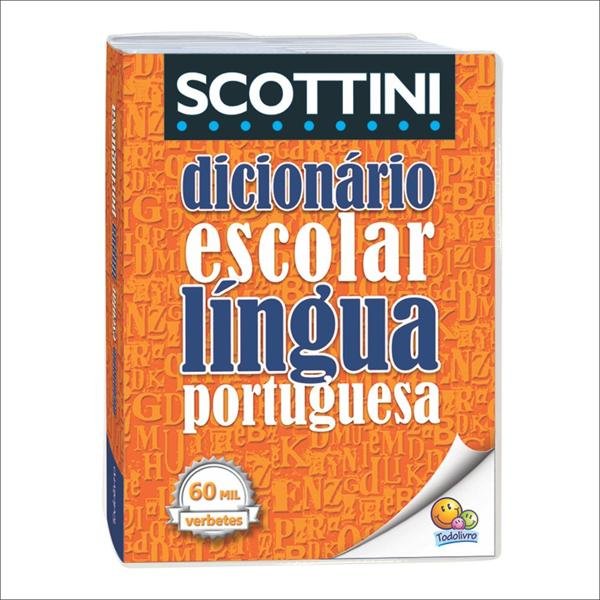 Dicionário escolar língua portugues Scottini Catavento PT 1 UN