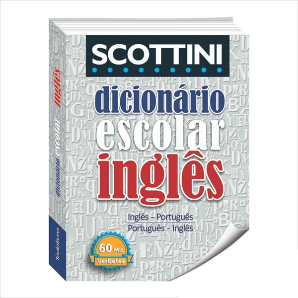 Dicionário escolar Inglês - Português Scottini Catavento PT 1 UN