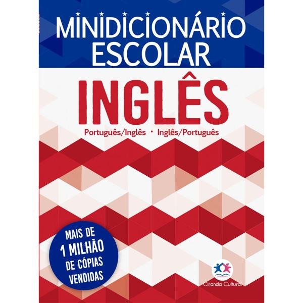 Mini-Dicionário escolar Inglês - Português Ciranda Cultural PT 1 UN