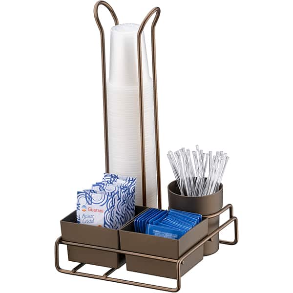 Dispenser para copos 80ml c/ 3 div. bronze 1151CF Future PT 1 UN
