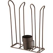 Dispenser para copos 200ml e 80ml com 1 divisória, bronze, 1153CF, Future - PT 1 UN Dispenser para copos 200ml e 80ml com 1 divisória, bronze, 1153CF, Future - PT 1 UN