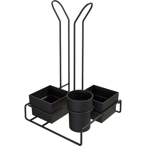 Dispenser para copos 80ml c/porta sachês aram. pt 1457BL-P Stolf CX 1 UN
