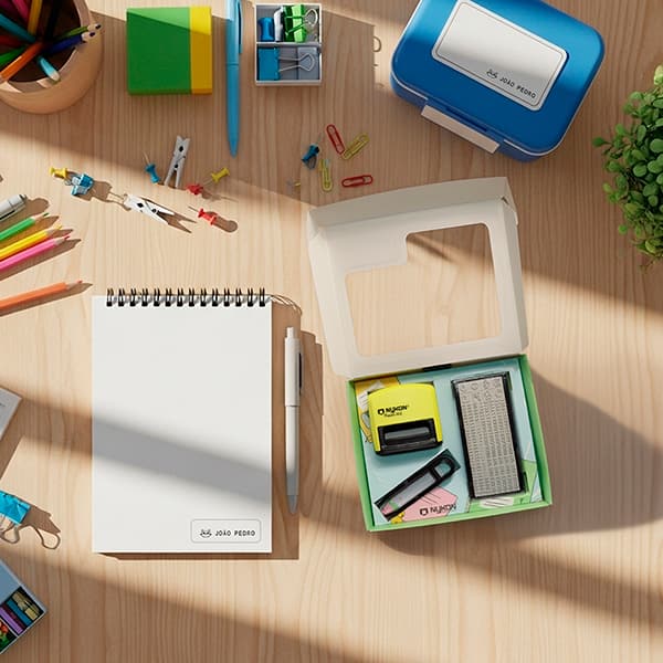 Carimbo auto-entintado DIY com 3 linhas + Pinça e Conjunto de Caracteres, Faça seu carimbo, 302 Power, Carimbos Nykon - CX 1 UN