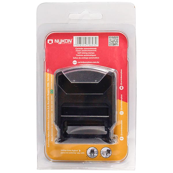 Carimbo auto-entintado com a palavra Lançado, 302 Vpower, Carimbos Nykon - BT 1 UN