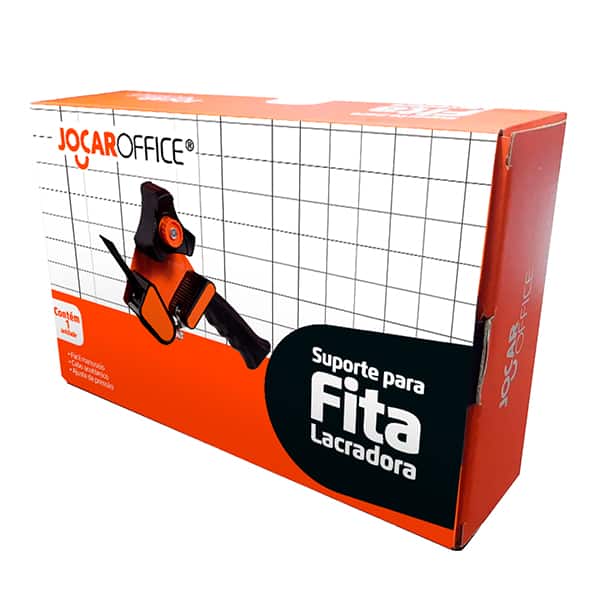 Aplicador de fita adesiva para embalagem, compatível com fitas de até 50mm, 98004, Jocar Office - CX 1 UN
