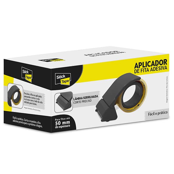 Aplicador de Fita Adesiva para Embalagem, 50mm, T15020, Stick Tape - CX 1 UN Aplicador de Fita Adesiva para Embalagem, 50mm, T15020, Stick Tape - CX 1 UN