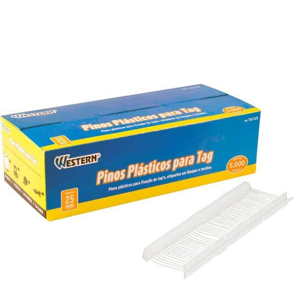 Refil para aplicador de Tag pinos plasticos 25mm TAG-525 Western CX 5000 UN