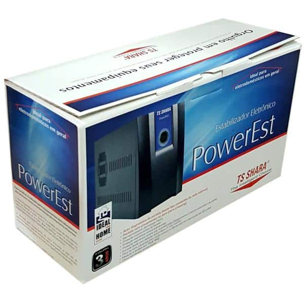 Estabilizador bivolt Powerest 2000va 6 tomadas 9011 Ts Shara CX 1 UN