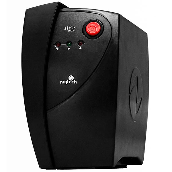 Estabilizador Side Wide 1000VA / 60Hz, Bivolt, 7 Tomadas, 20SWE5393, Ragtech - CX 1 UN Estabilizador Side Wide 1000VA / 60Hz, Bivolt, 7 Tomadas, 20SWE5393, Ragtech - CX 1 UN