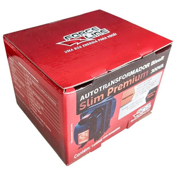 Autotransformador Slim Premium, 500VA, Bivolt, 0130900009, Force-line - CX 1 UN