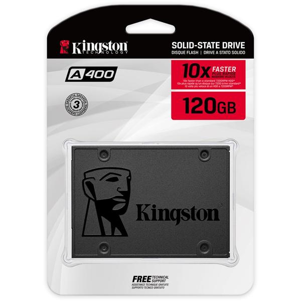 SSD 120GB 500mbs, Leitura 500MB/s, Gravação 320MB/s - Kingston BT 1 UN