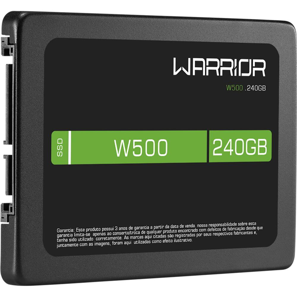 SSD Gamer Warrior W500 240gb SS210 Warrior CX 1 UN - Mídias & Drives -  Kalunga