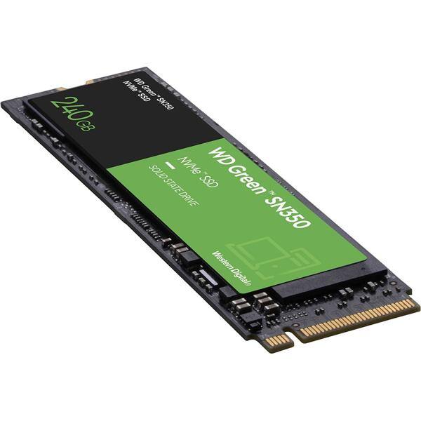 SSD WD Green SN350 240GB,NVMe,(2400MB/s,900MB/s) WDS240G2G0C, Western Digital - CX 1 UN