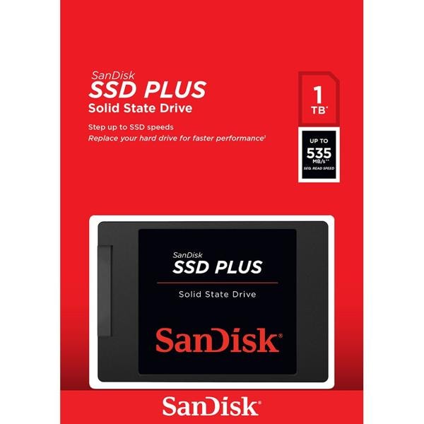 SSD Plus 1 TB, SDSSDA1T00, Leitura 530MB/s, Gravação 445MB/s - SanDisk CX 1 UN