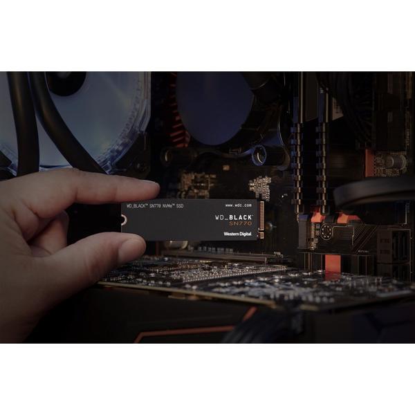 SSD 500 GB WD Black, M.2 2280 PCIe Gen 4 NVMe, Leitura 4000MB/s Gravação 2000MB/s - WDS500G3- Western Digital - CX 1 UN