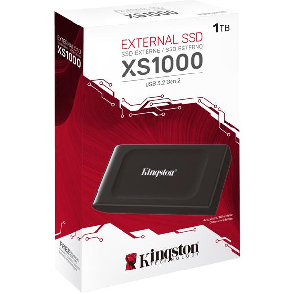 SSD Externo Portátil Kingston 1TB, USB 3.2, Leitura: 1.050MB/s e Gravação: 1.050MB/s, SXS1000/1000G, Kingston - CX 1 UN