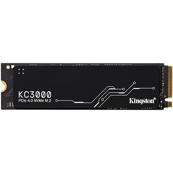 SSD 512 GB Kingston KC3000, M.2 2280 PCIe Gen 4 NVMe, Leitura 7000MB/s Gravação 3900MB/s - SKC3000S - BT 1 UN