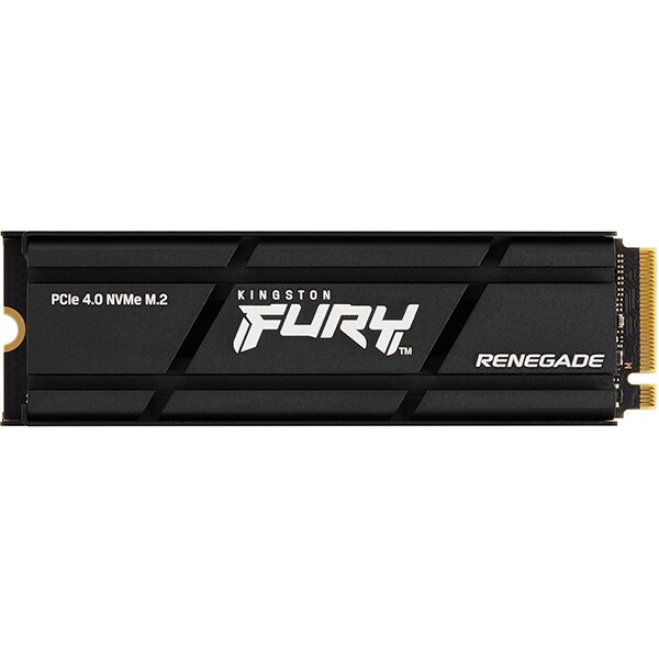 SSD 500 GB Kingston Fury Renegade com Dissipador, M.2 2280 PCIe Gen 4 NVMe, Leitura 7300MB/s Gravação 3900MB/s - SFYRSK - BT 1 UN