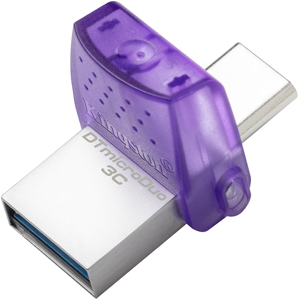 Pen Drive Dual Drive, DataTraveler, MicroDuo, 256GB, Conectores USB 3.2, Tipo-C e Tipo-A, DTDUO3CG3, Kingston - BT 1 UN