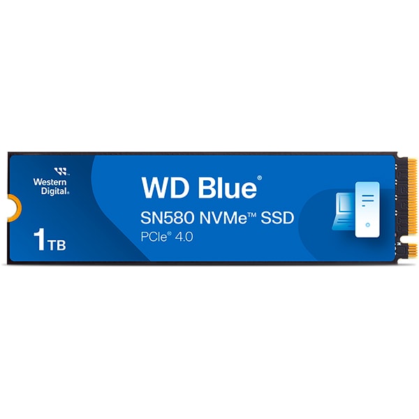 SSD 1 TB WD Blue, M.2 2280 PCIe Gen 4 NVMe, Leitura 4150MB/s Gravação 4150MB/s - WDST3B0- Western Digital - CX 1 UN